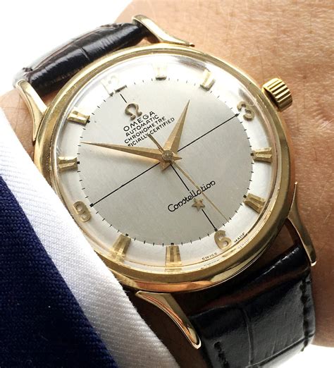 omega constellation gold vintage